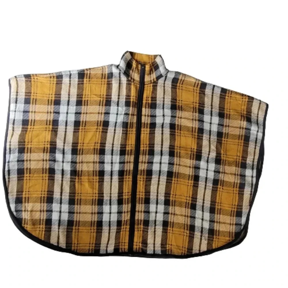 Jones new york plaid cape sweater Pancho size S/M - Picture 6 of 16